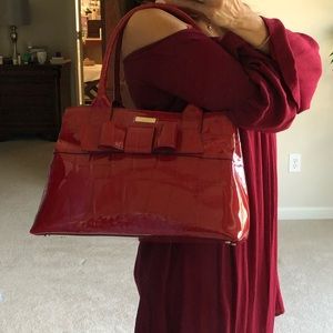 Kate spade red patent leather pocketbook new!🎉
